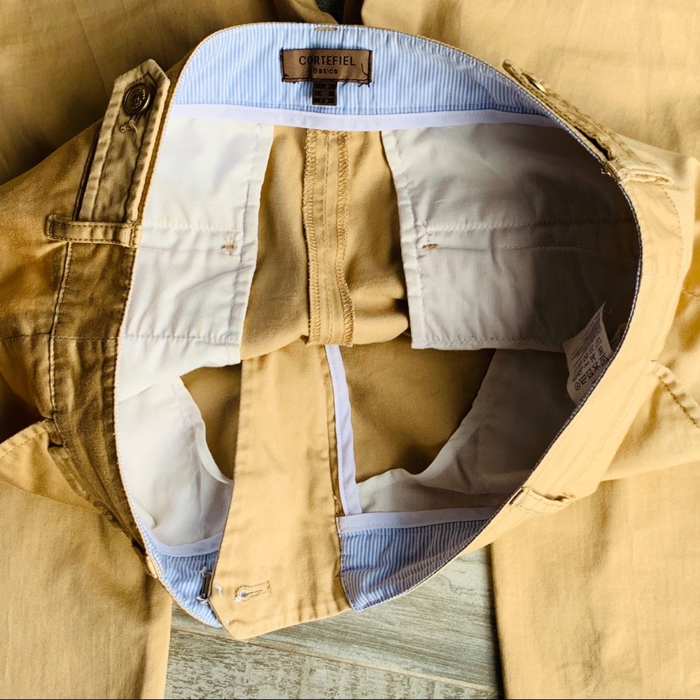 CORTEFIEL Gold straight Pants from Paris - Picture 6 of 8